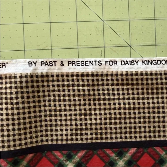 Daisy Kingdom Scottie Border #2701 Fabric 1997 Plaid Terrier Quilting Cotton - Picture 6 of 12